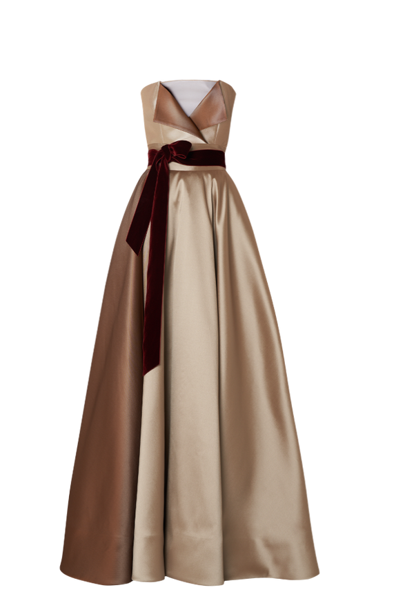 The Luiza Strapless Gown