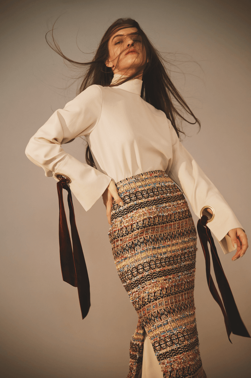 [Pleated Skirt] - Marina Qureshi 